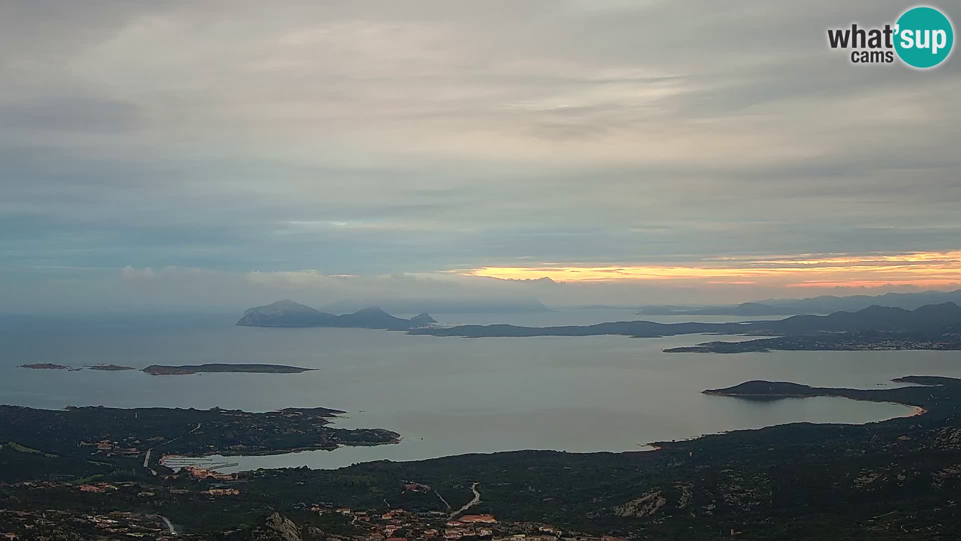 Monte Moro webcam Costa Smeralda vista panoramica Sardegna