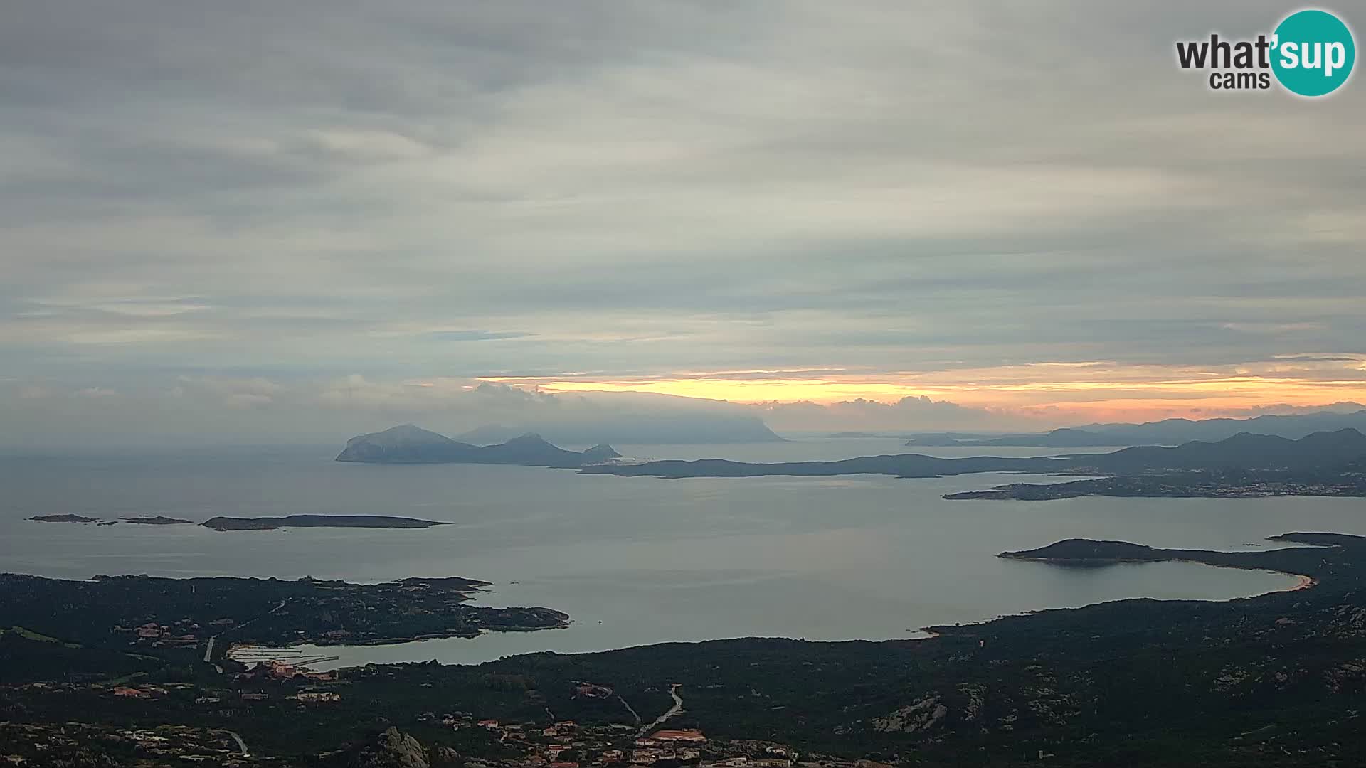 Monte Moro camera en vivo Costa Smeralda vista panorámica Cerdeña