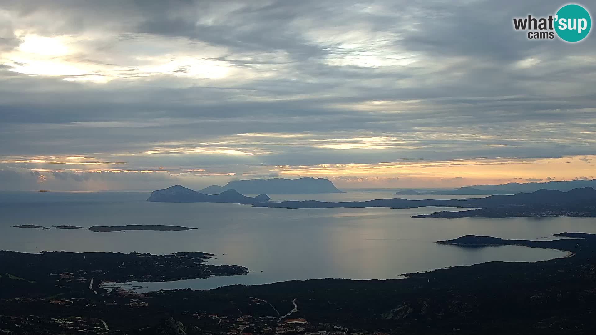 Monte Moro camera en vivo Costa Smeralda vista panorámica Cerdeña