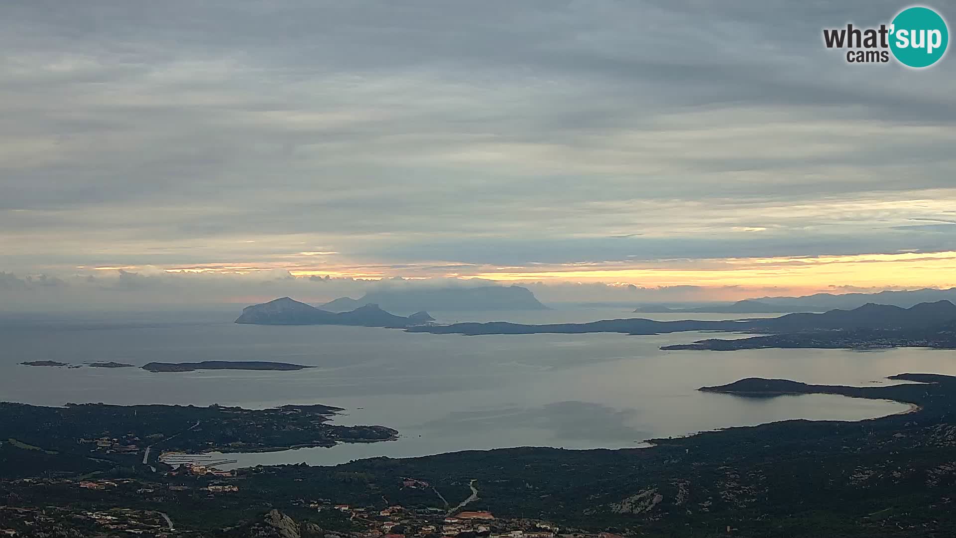 Monte Moro camera en vivo Costa Smeralda vista panorámica Cerdeña