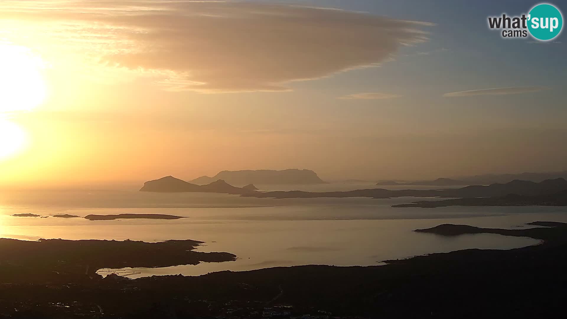 Monte Moro spletna kamera Costa Smeralda panoramski pogled na Sardinijo