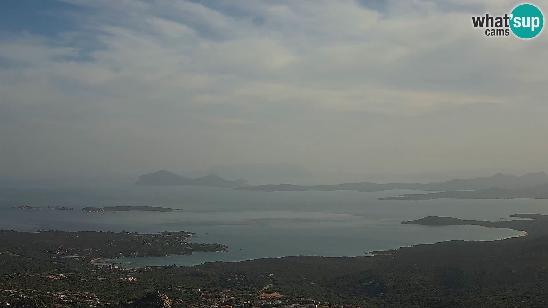 Monte Moro camera en vivo Costa Smeralda vista panorámica Cerdeña