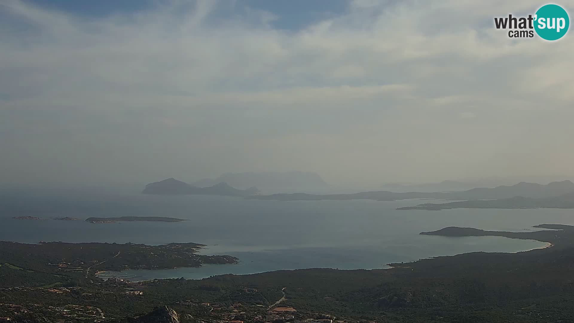 Monte Moro camera en vivo Costa Smeralda vista panorámica Cerdeña