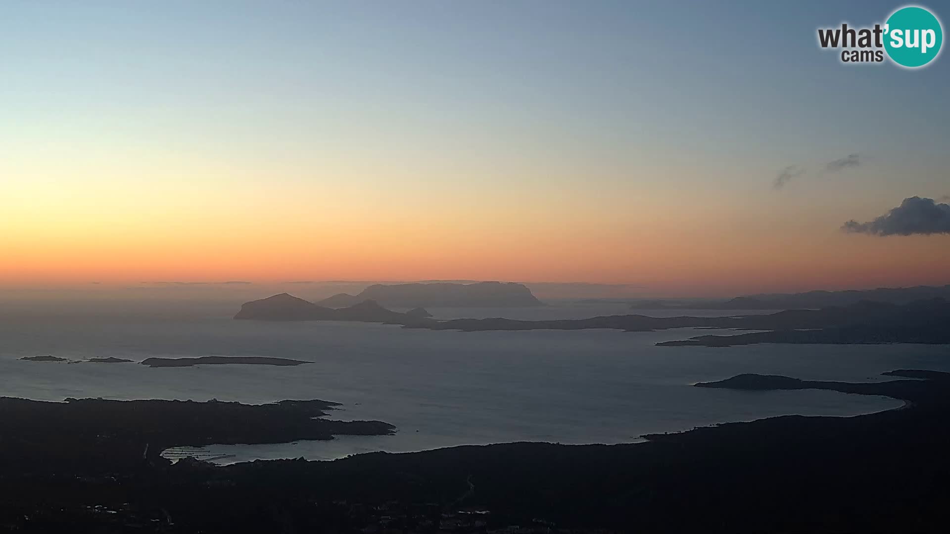 Monte Moro spletna kamera Costa Smeralda panoramski pogled na Sardinijo