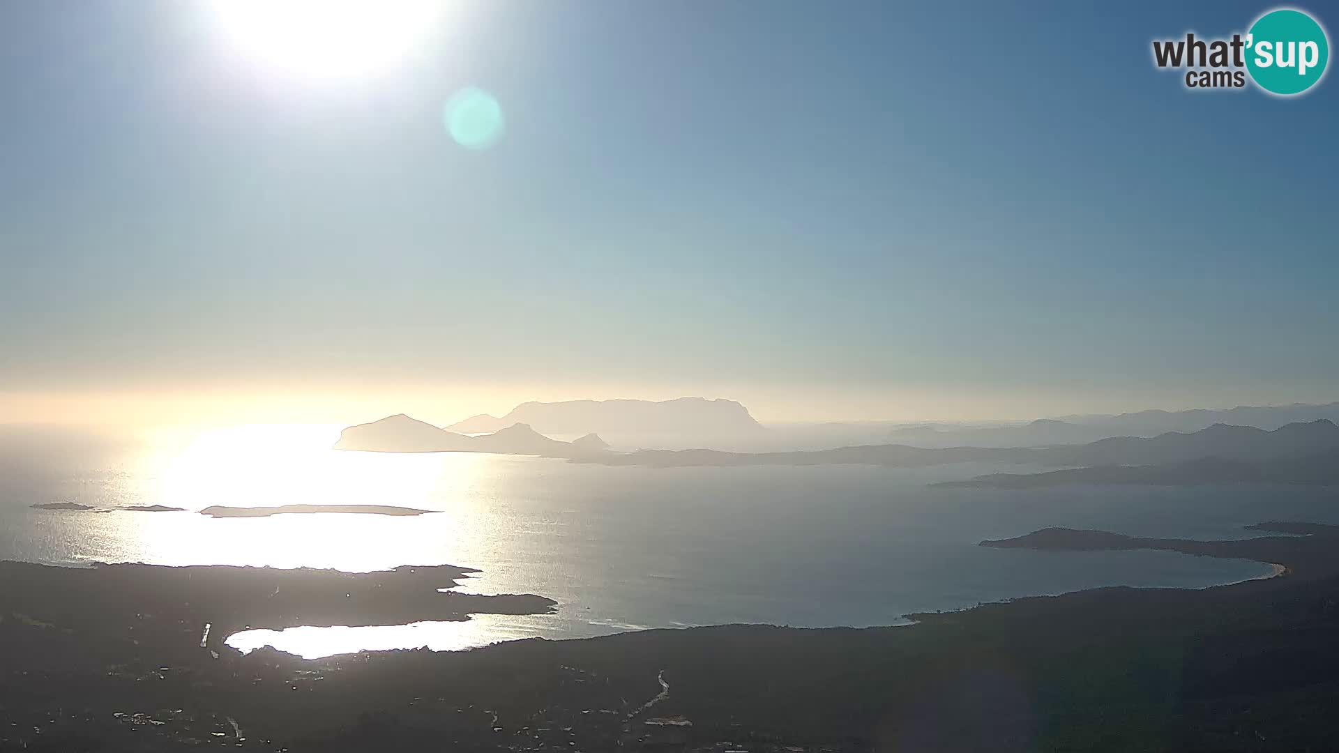 Monte Moro camera en vivo Costa Smeralda vista panorámica Cerdeña