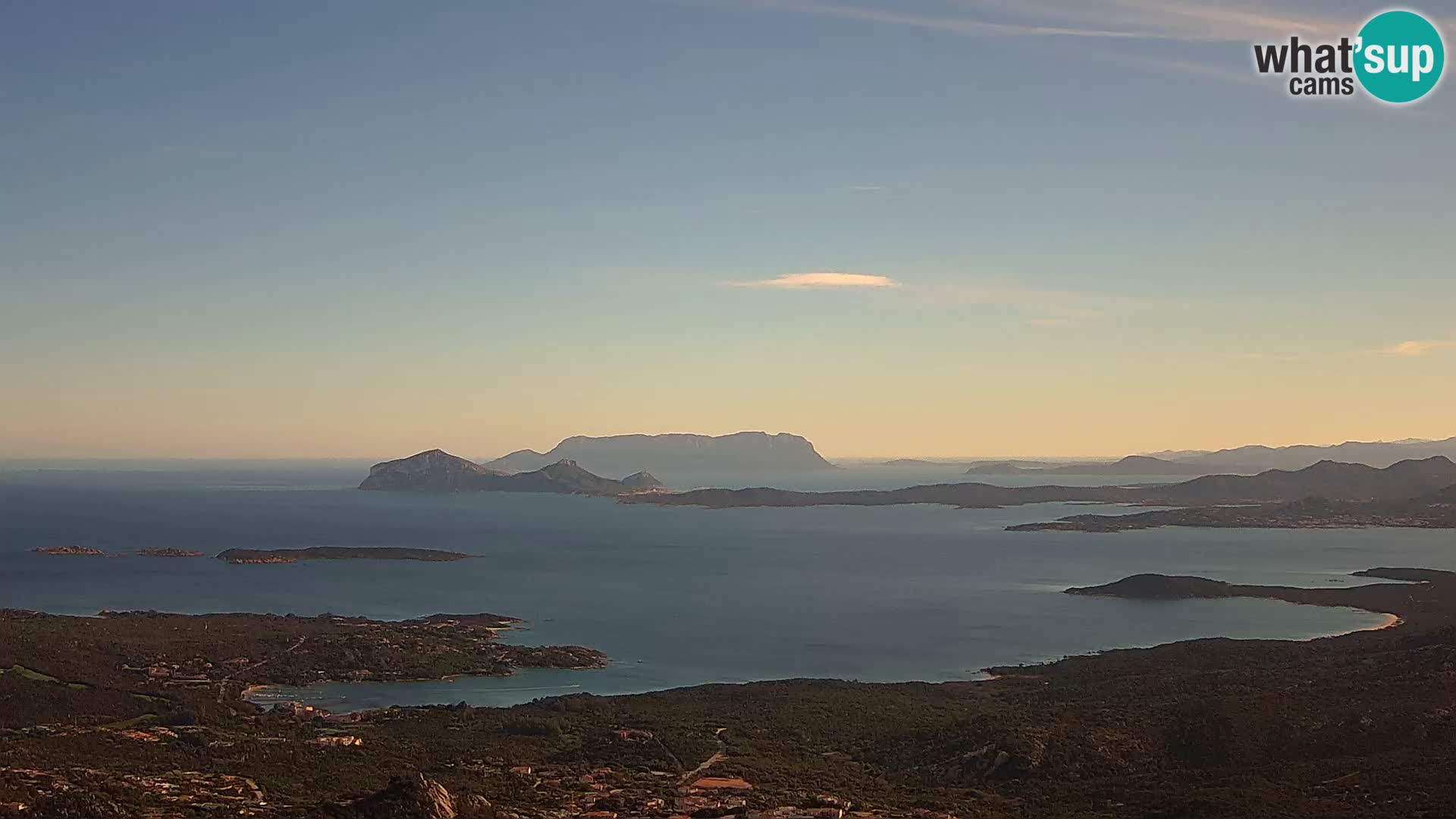 Monte Moro camera en vivo Costa Smeralda vista panorámica Cerdeña