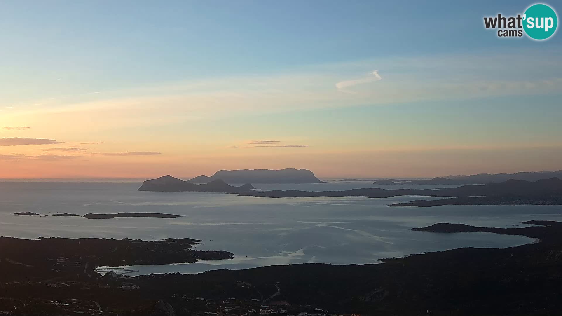 Monte Moro spletna kamera Costa Smeralda panoramski pogled na Sardinijo