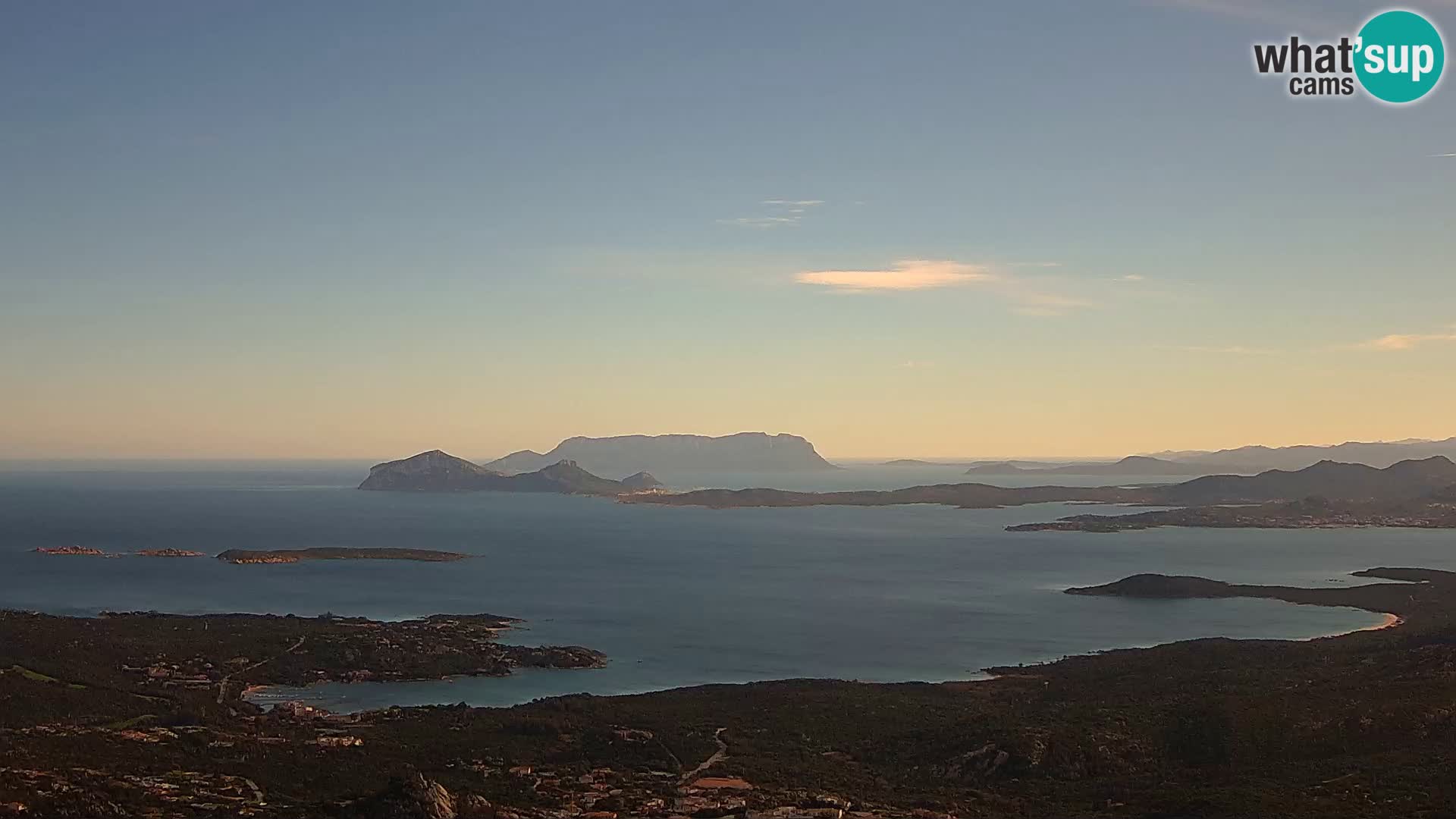 Monte Moro live cam Costa Smeralda Panoramablick Sardinien