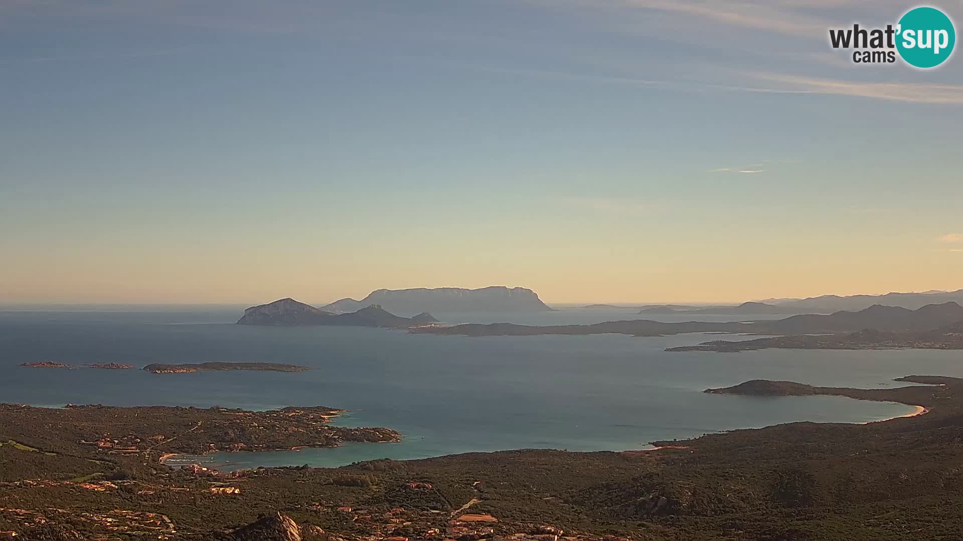 Monte Moro spletna kamera Costa Smeralda panoramski pogled na Sardinijo