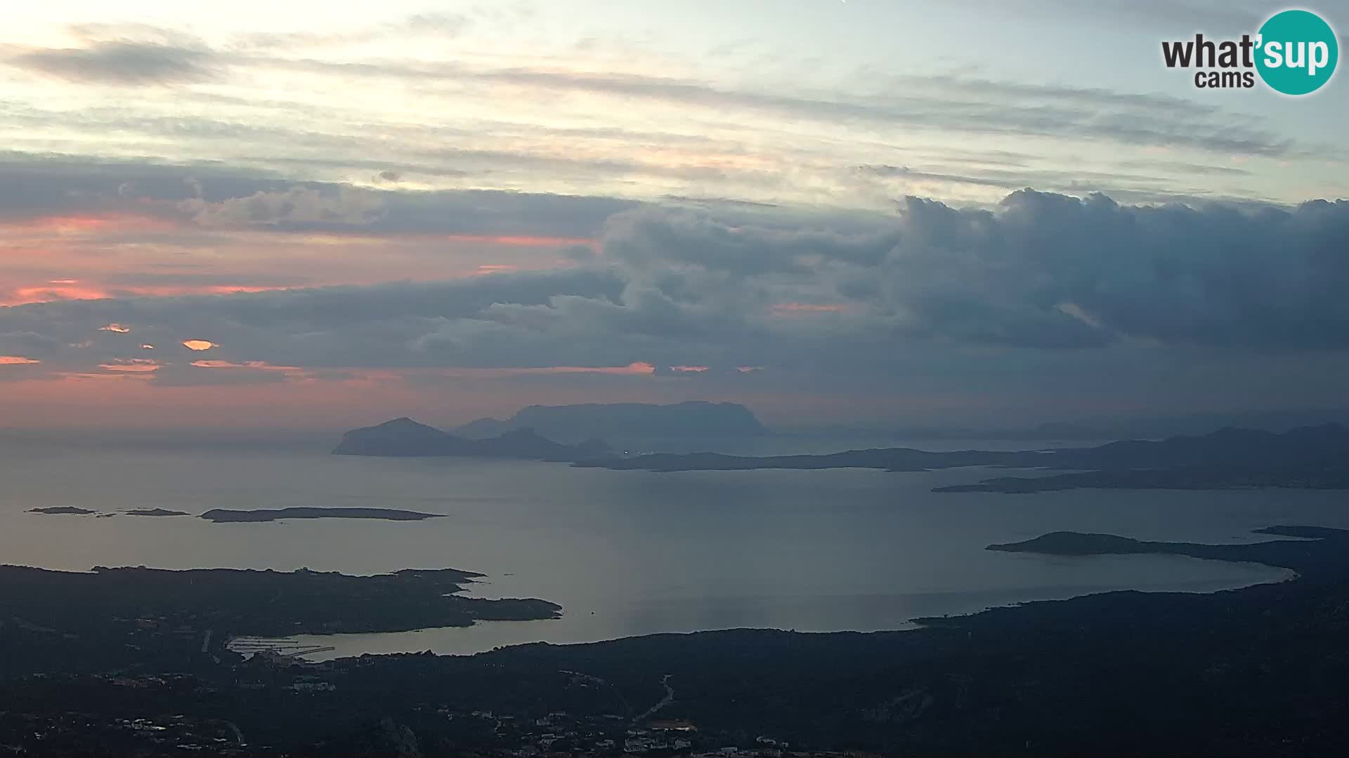 Monte Moro web kamera Costa Smeralda panoramski pogled na Sardiniju