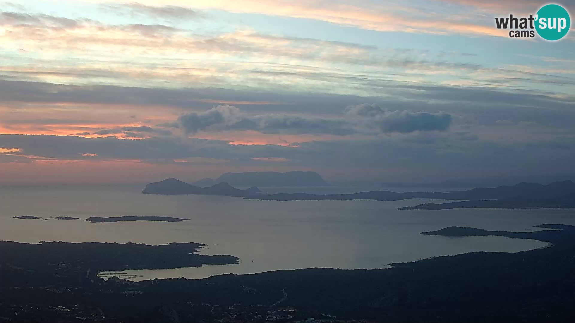 Monte Moro web kamera Costa Smeralda panoramski pogled na Sardiniju