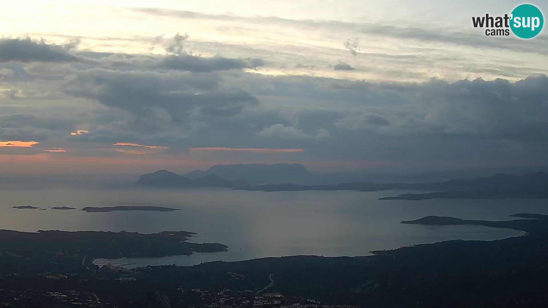 Monte Moro web kamera Costa Smeralda panoramski pogled na Sardiniju