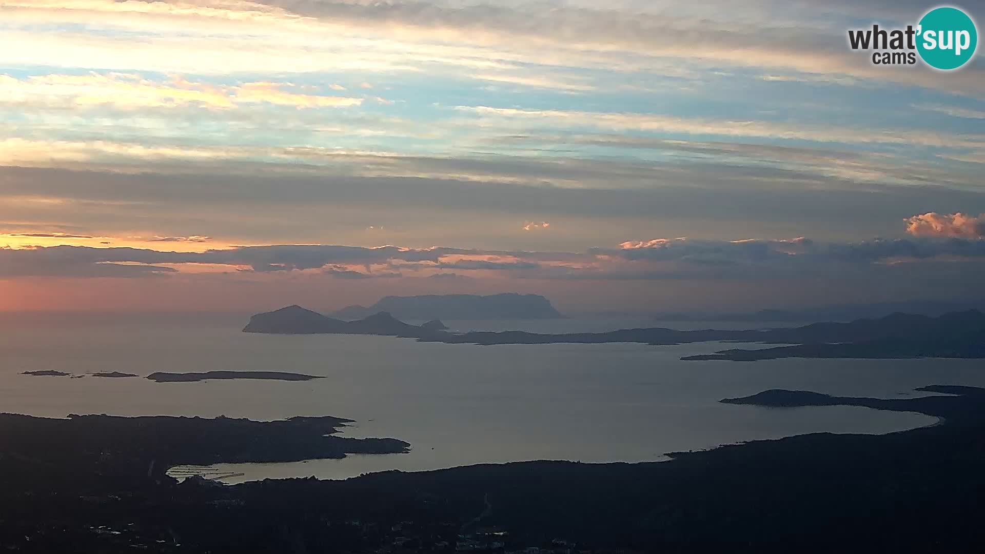 Monte Moro spletna kamera Costa Smeralda panoramski pogled na Sardinijo