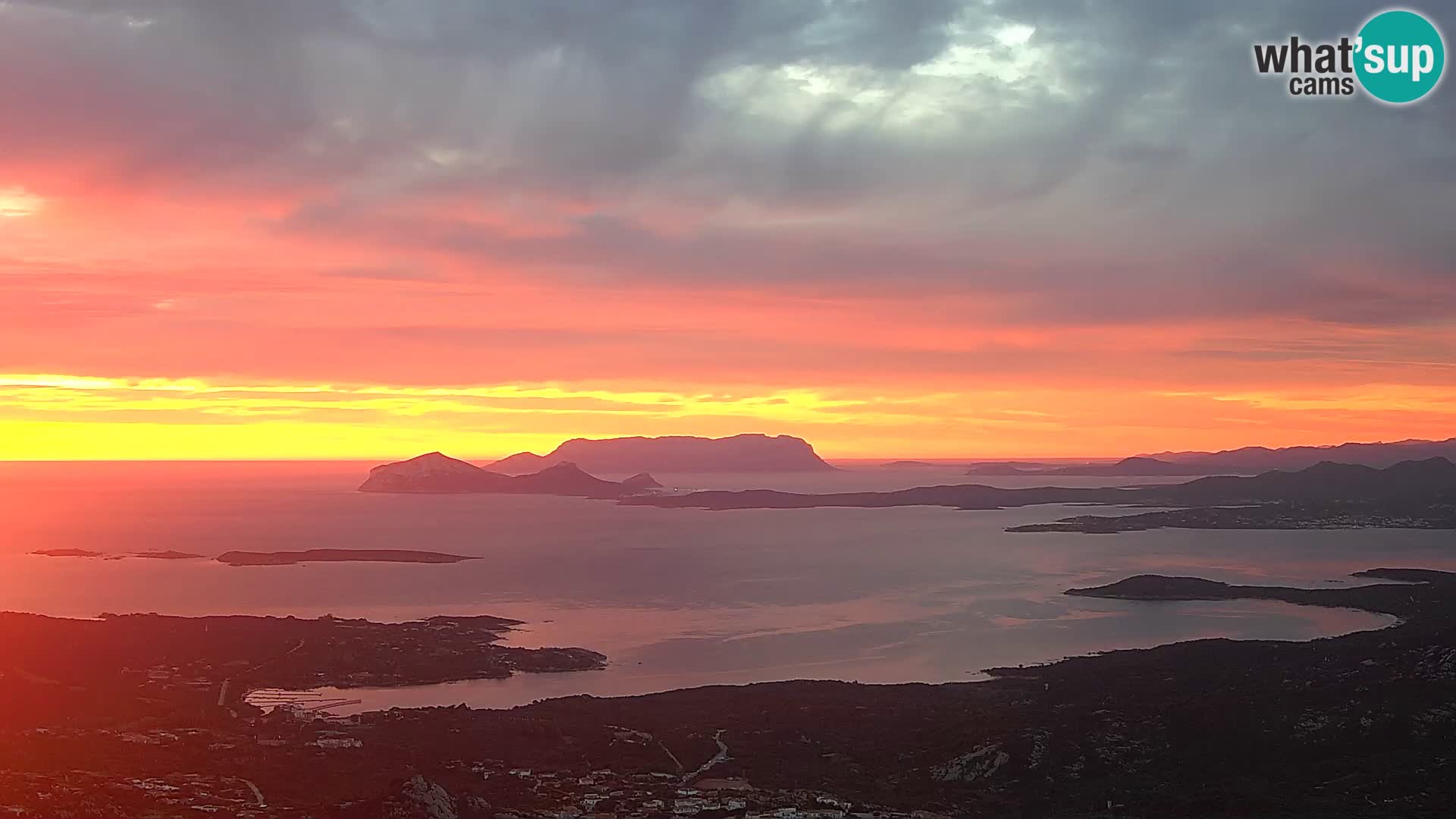 Monte Moro camera en vivo Costa Smeralda vista panorámica Cerdeña