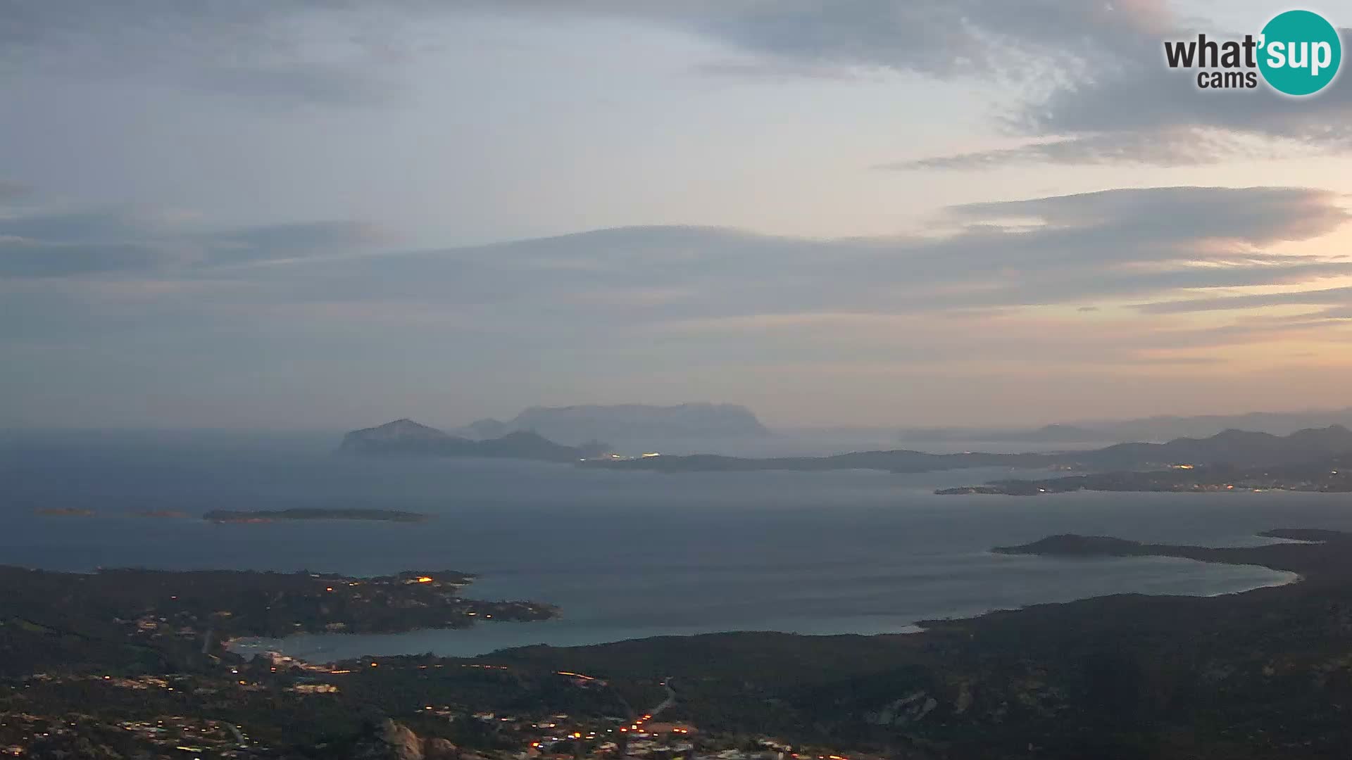 Monte Moro camera en vivo Costa Smeralda vista panorámica Cerdeña