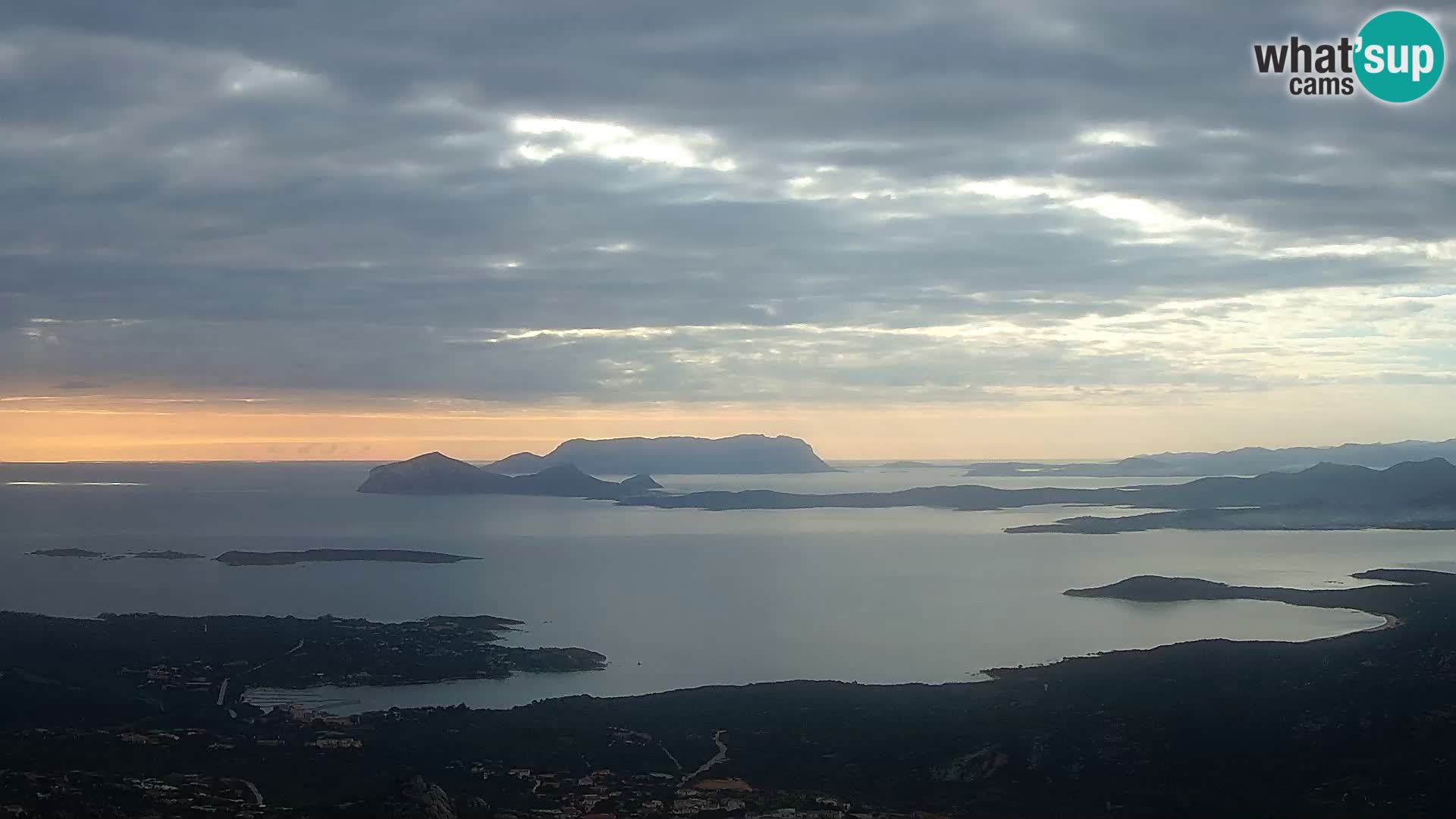 Monte Moro webcam Costa Smeralda vista panoramica Sardegna