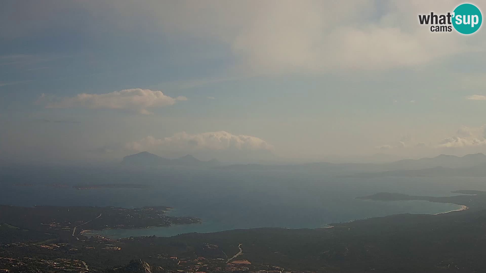 Monte Moro camera en vivo Costa Smeralda vista panorámica Cerdeña