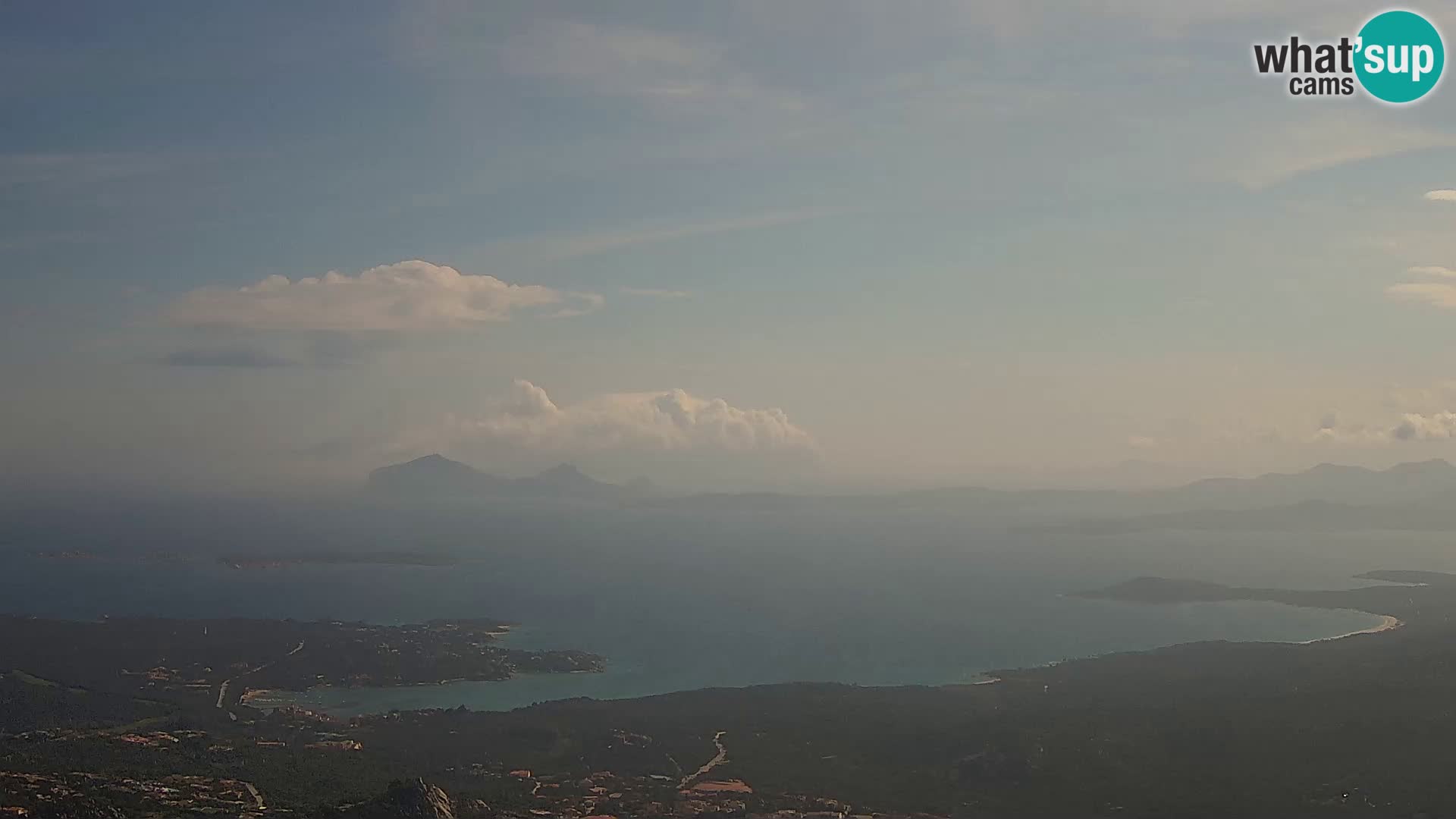 Monte Moro web kamera Costa Smeralda panoramski pogled na Sardiniju