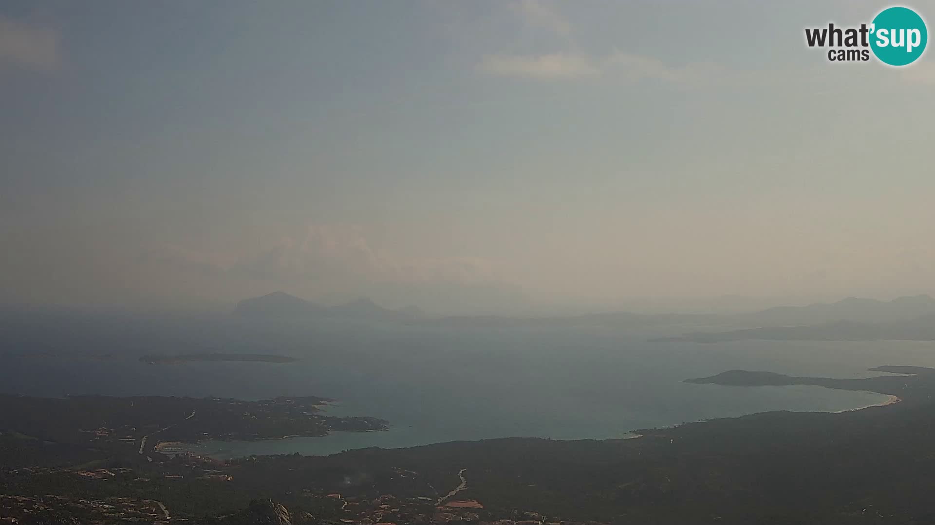 Monte Moro webcam Costa Smeralda panoramic view Sardinia