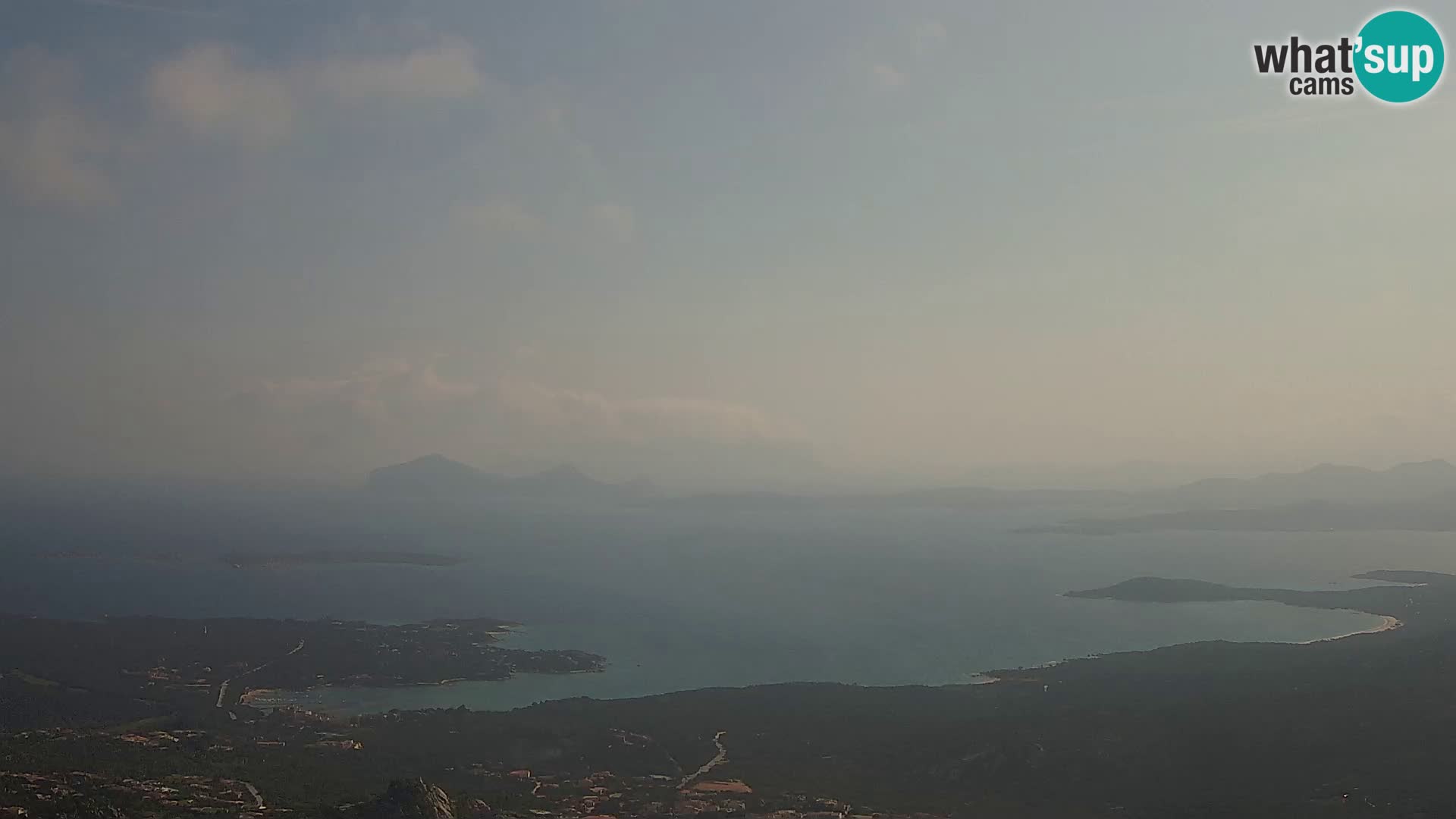 Monte Moro camera en vivo Costa Smeralda vista panorámica Cerdeña