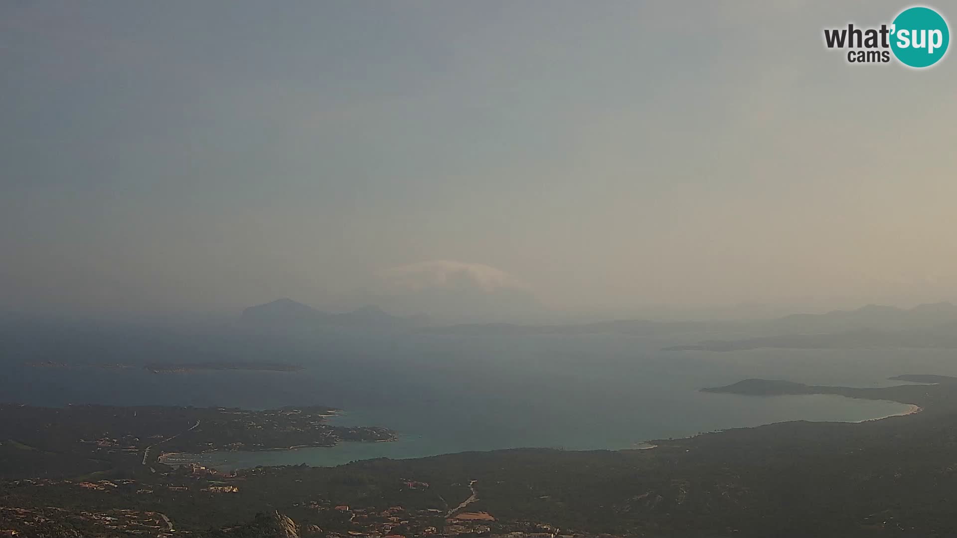 Monte Moro livecam Costa Smeralda vue panoramique Sardaigne