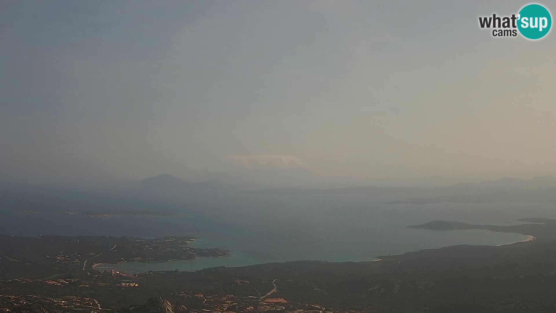 Monte Moro webcam Costa Smeralda panoramic view Sardinia