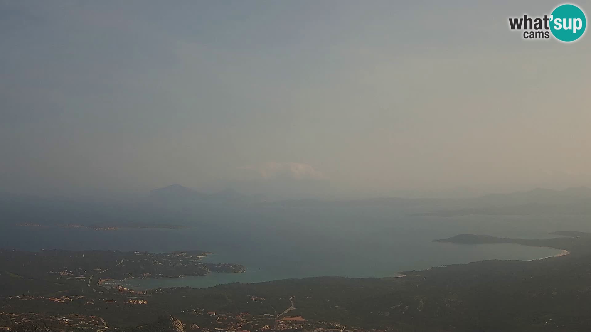 Monte Moro web kamera Costa Smeralda panoramski pogled na Sardiniju