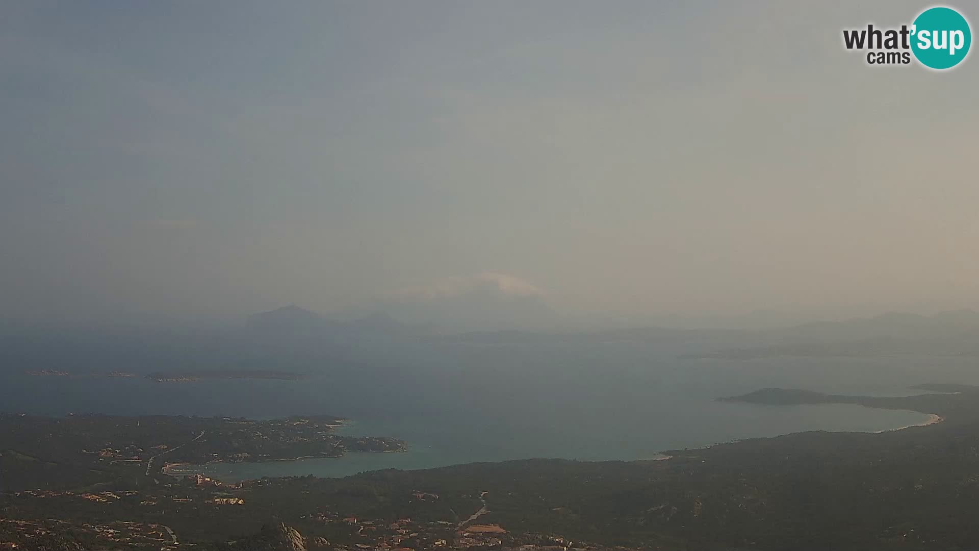 Monte Moro web kamera Costa Smeralda panoramski pogled na Sardiniju