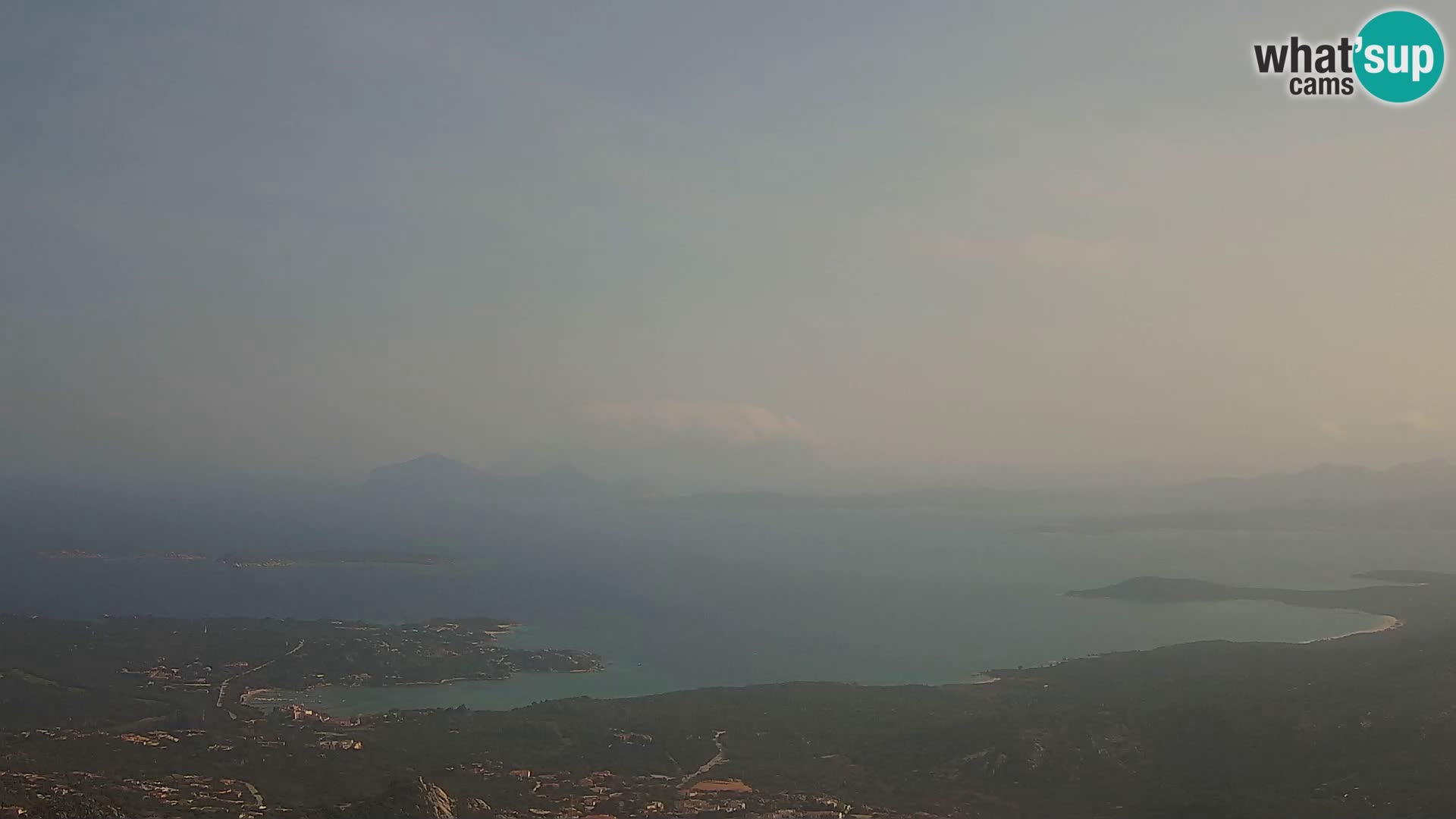 Monte Moro web kamera Costa Smeralda panoramski pogled na Sardiniju