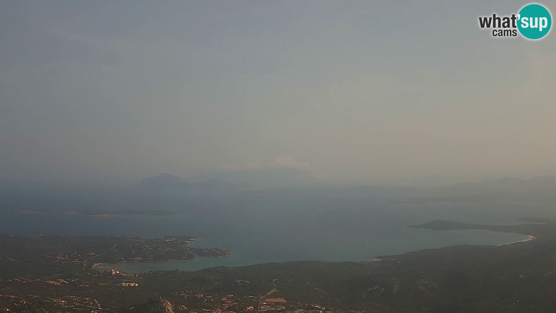 Monte Moro spletna kamera Costa Smeralda panoramski pogled na Sardinijo