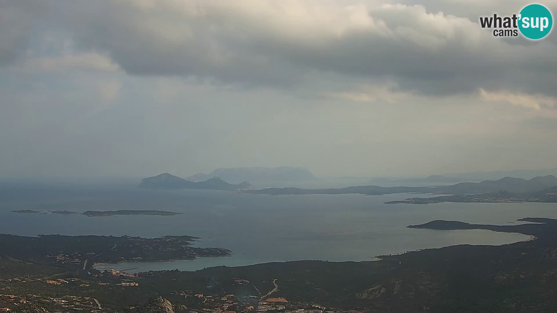 Monte Moro webcam Costa Smeralda panoramic view Sardinia