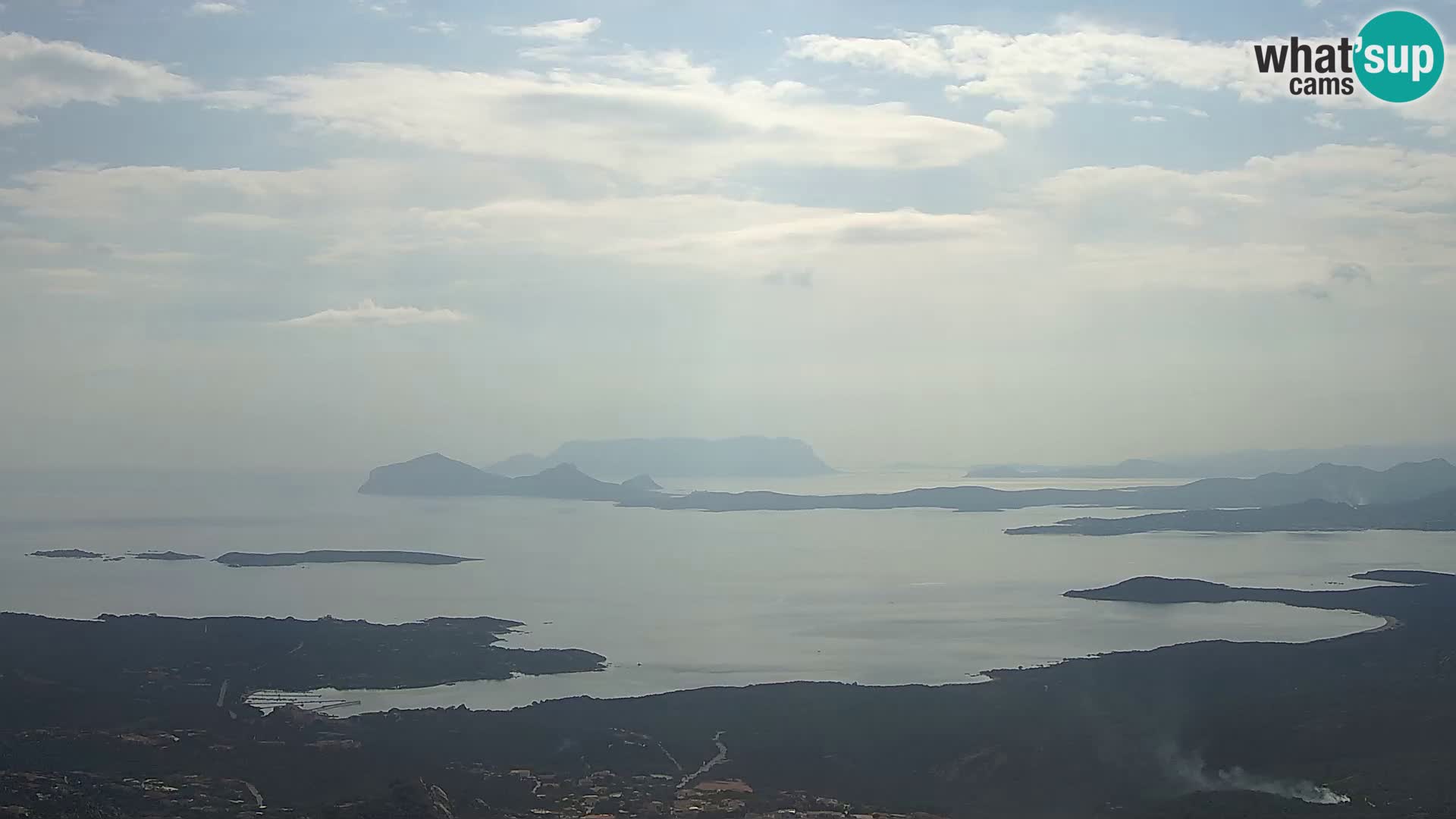 Monte Moro camera en vivo Costa Smeralda vista panorámica Cerdeña