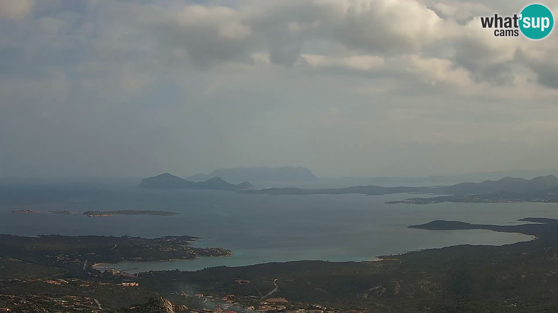 Monte Moro camera en vivo Costa Smeralda vista panorámica Cerdeña