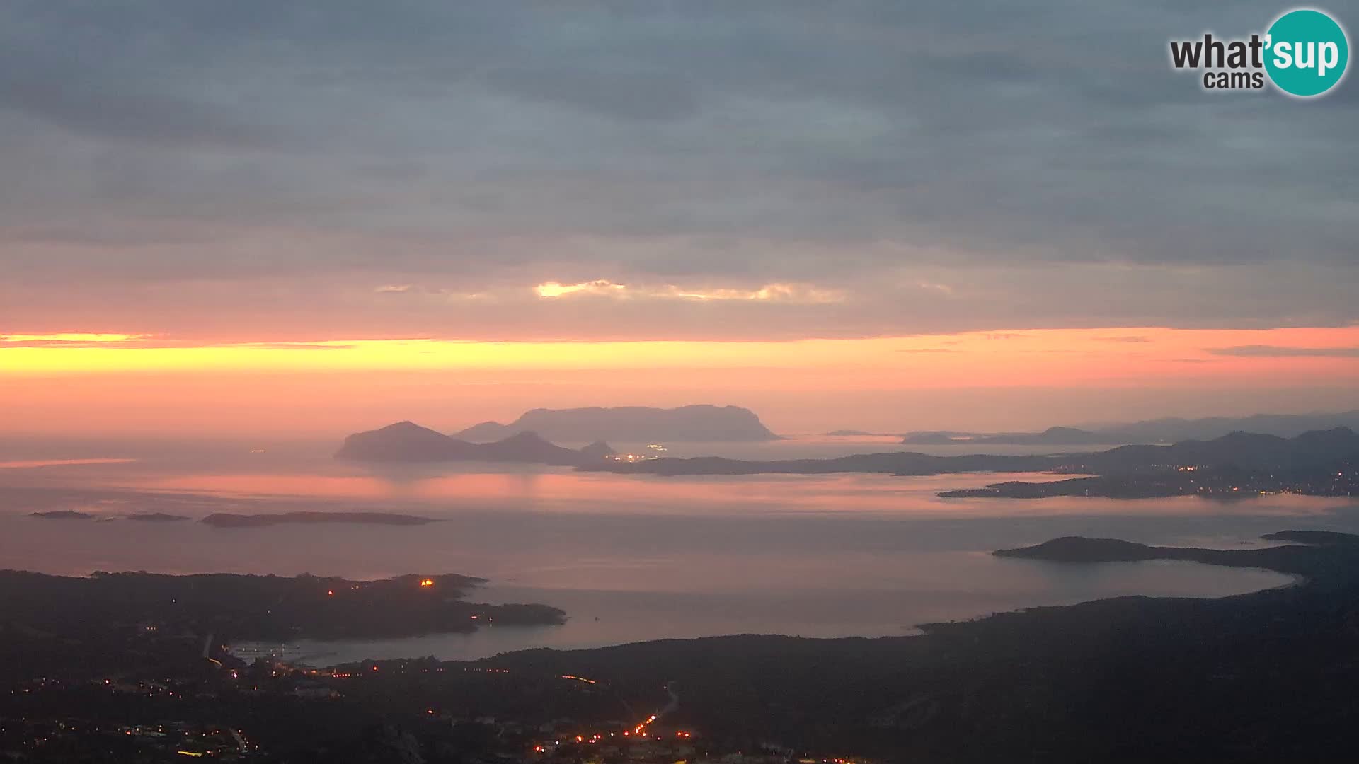 Monte Moro camera en vivo Costa Smeralda vista panorámica Cerdeña