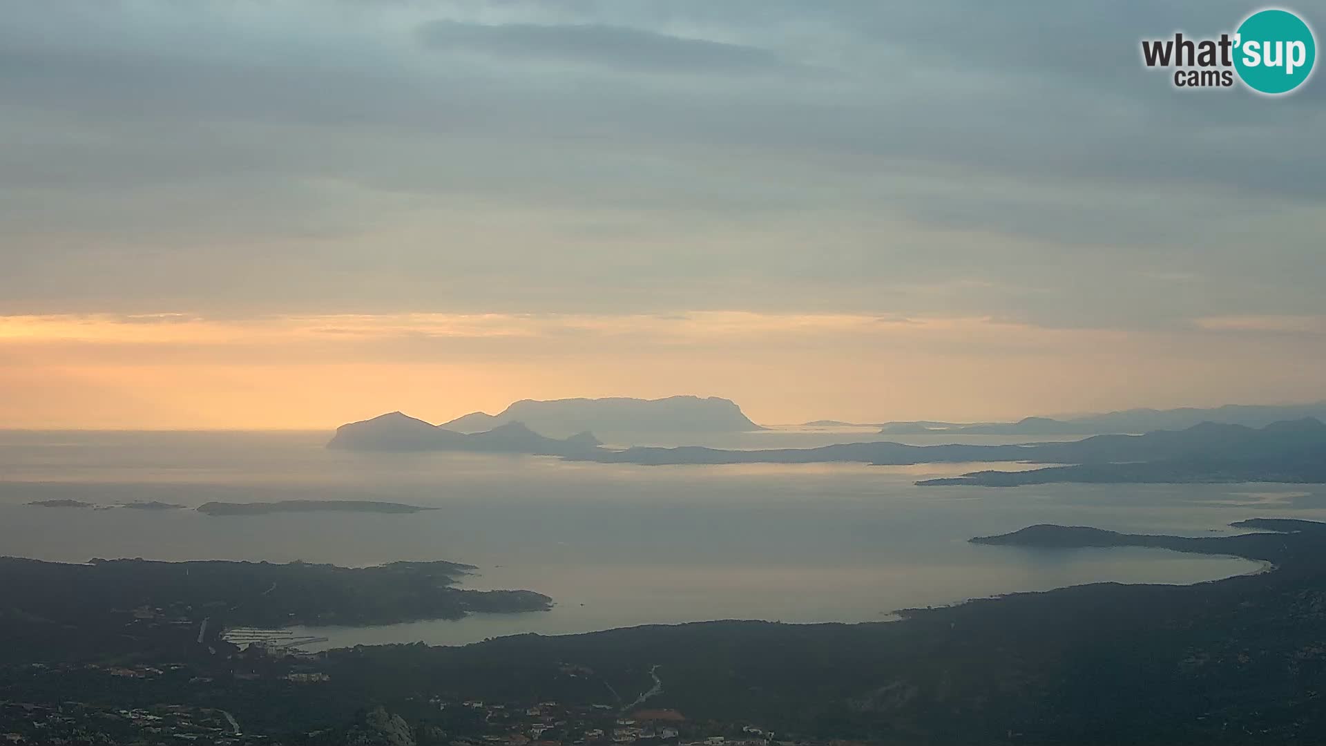 Monte Moro spletna kamera Costa Smeralda panoramski pogled na Sardinijo