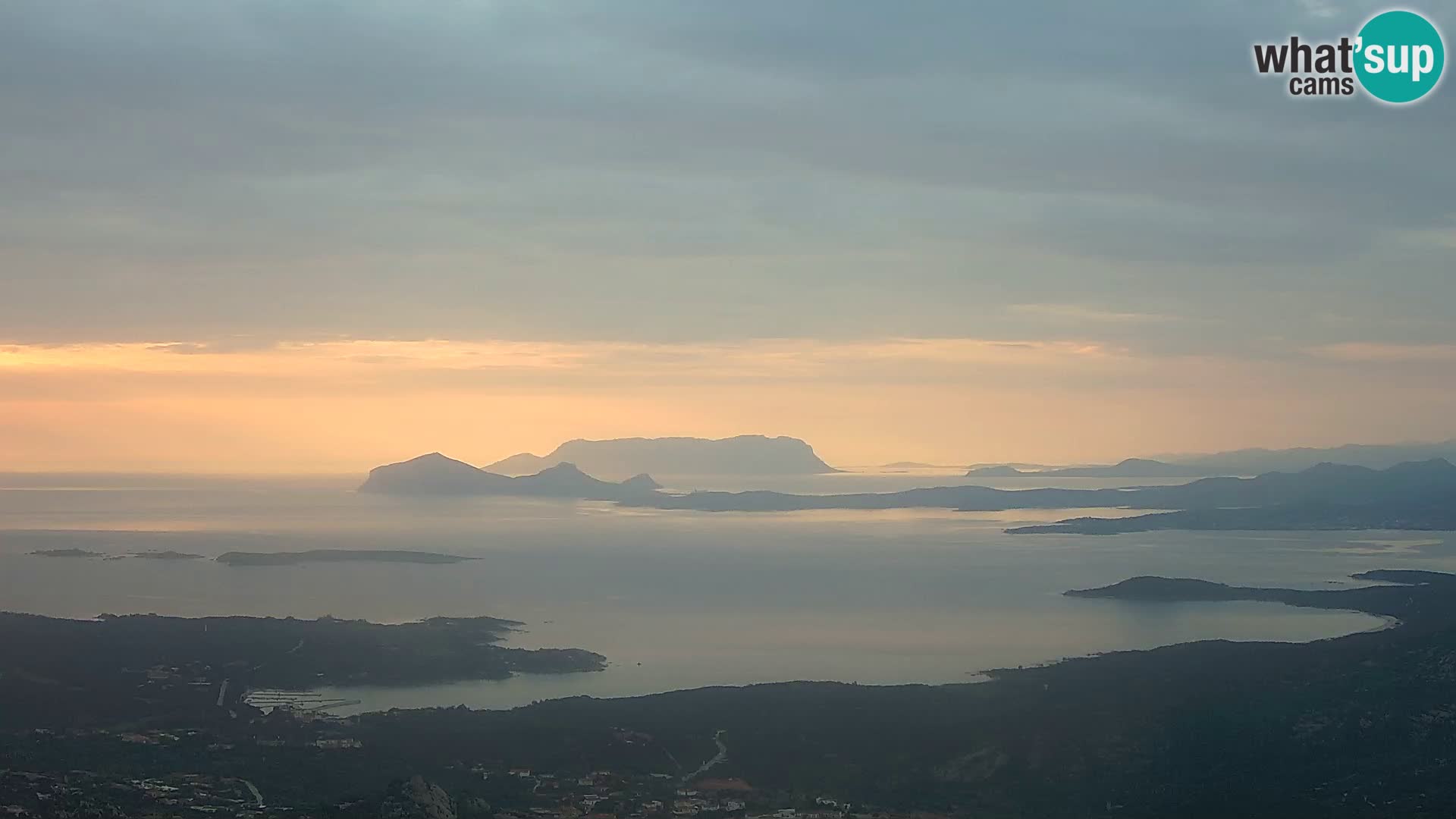 Monte Moro camera en vivo Costa Smeralda vista panorámica Cerdeña