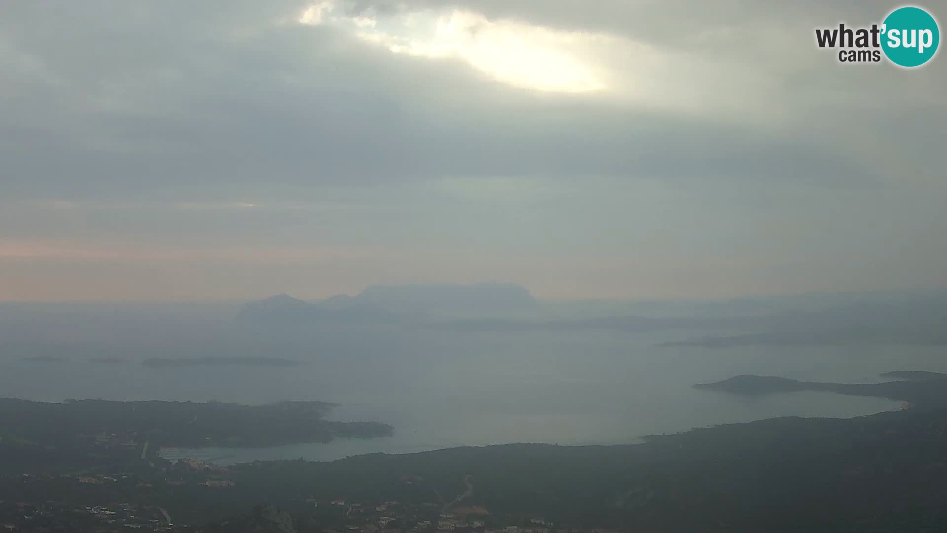 Monte Moro web kamera Costa Smeralda panoramski pogled na Sardiniju