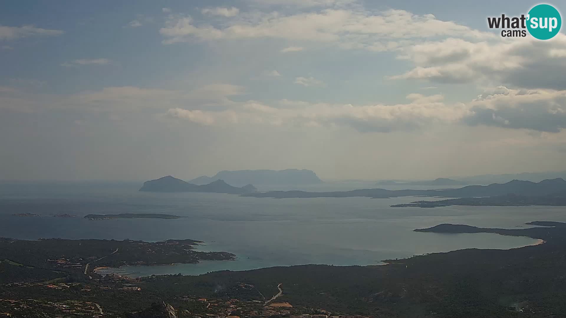 Monte Moro web kamera Costa Smeralda panoramski pogled na Sardiniju