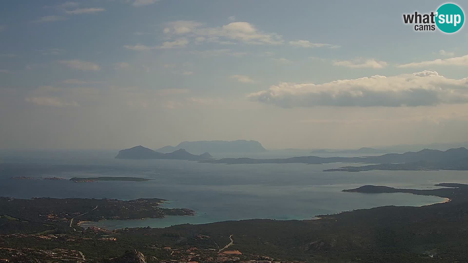 Monte Moro camera en vivo Costa Smeralda vista panorámica Cerdeña