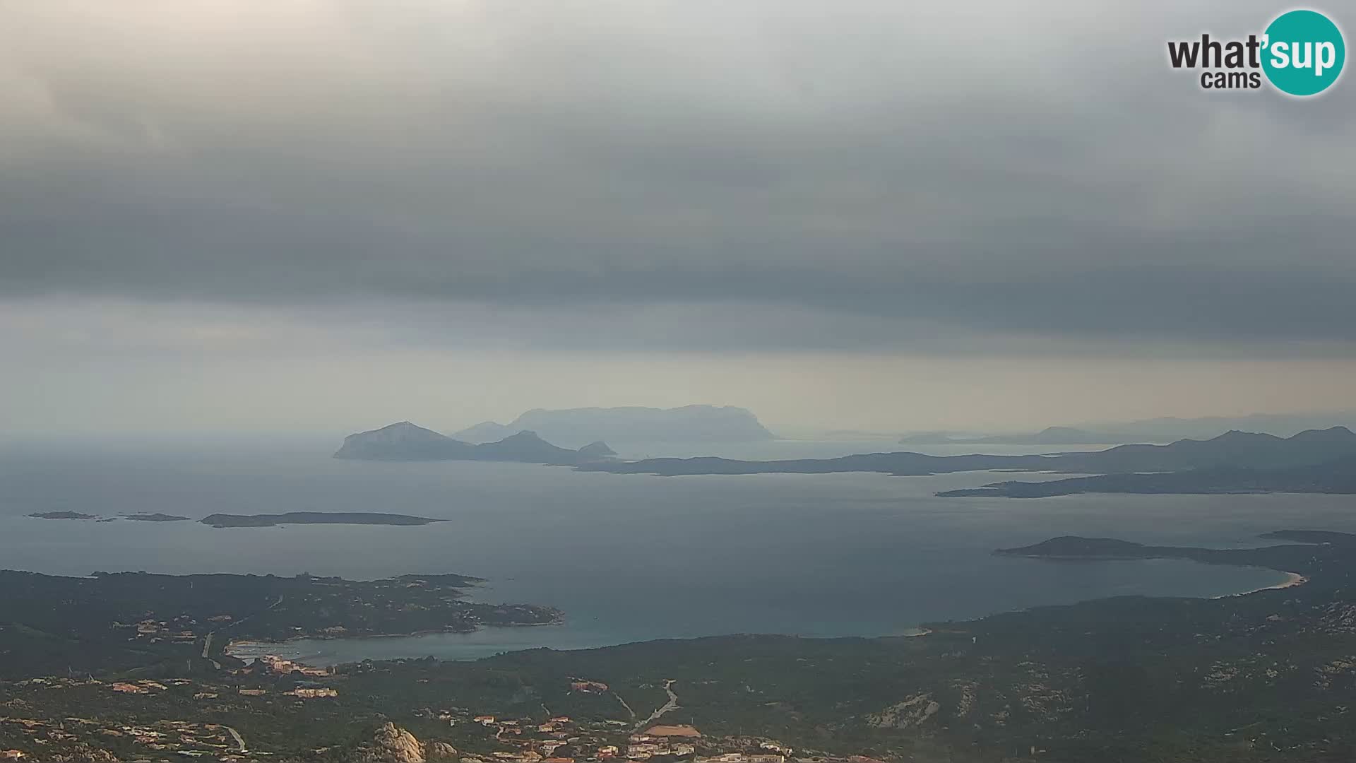 Monte Moro web kamera Costa Smeralda panoramski pogled na Sardiniju