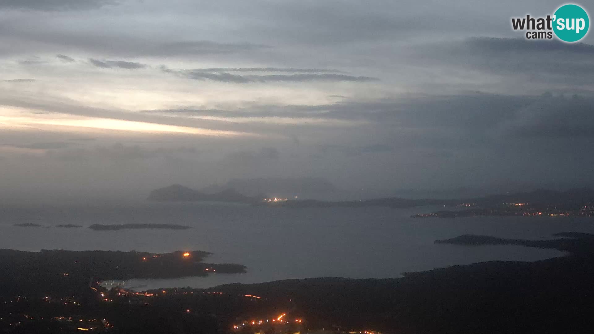 Monte Moro spletna kamera Costa Smeralda panoramski pogled na Sardinijo