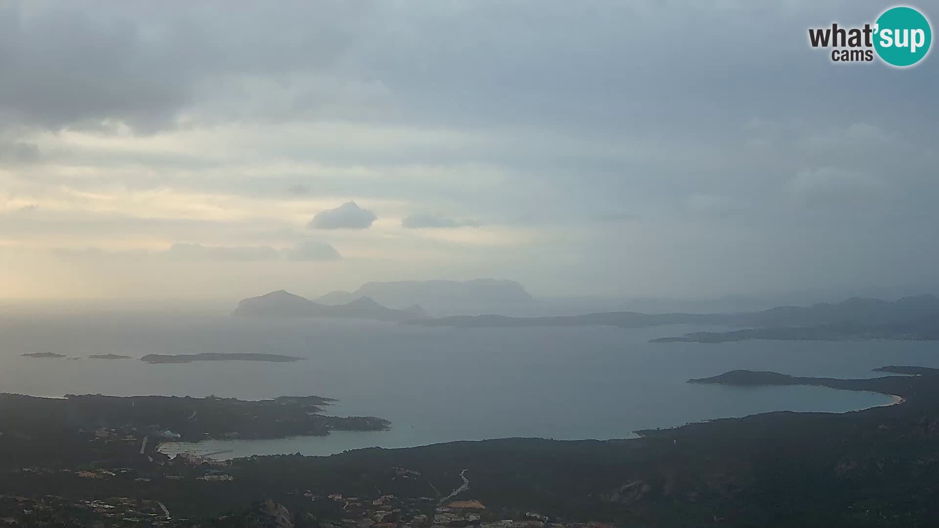 Monte Moro web kamera Costa Smeralda panoramski pogled na Sardiniju