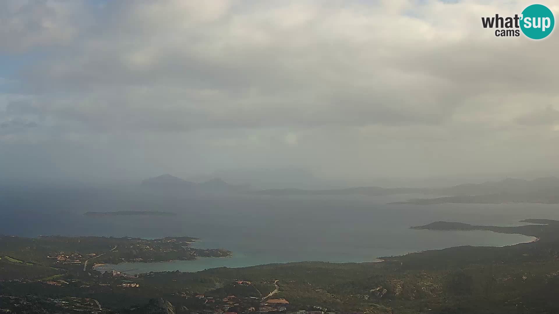 Monte Moro spletna kamera Costa Smeralda panoramski pogled na Sardinijo