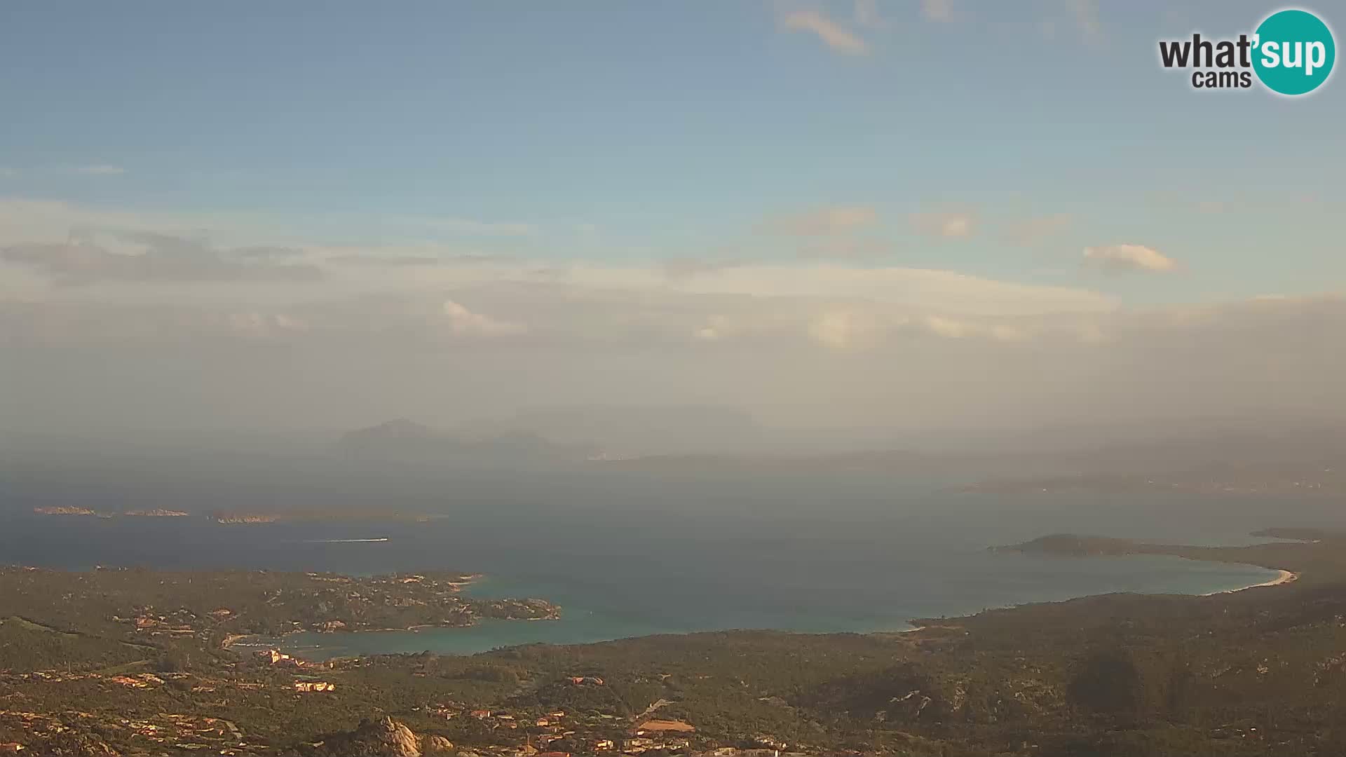 Monte Moro livecam Costa Smeralda vue panoramique Sardaigne