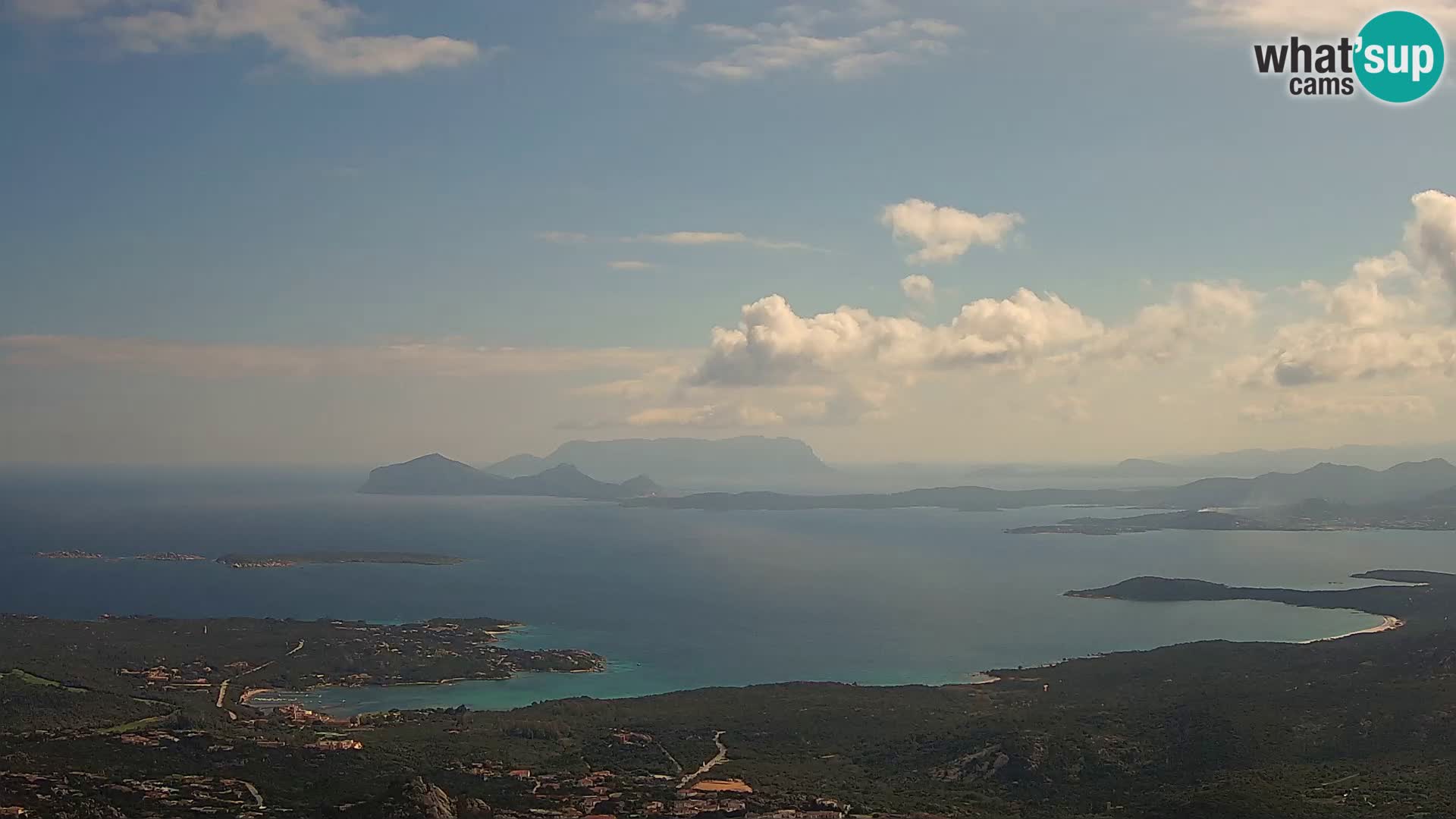 Monte Moro web kamera Costa Smeralda panoramski pogled na Sardiniju