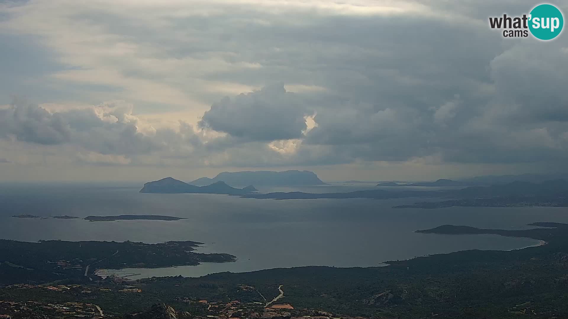 Monte Moro web kamera Costa Smeralda panoramski pogled na Sardiniju