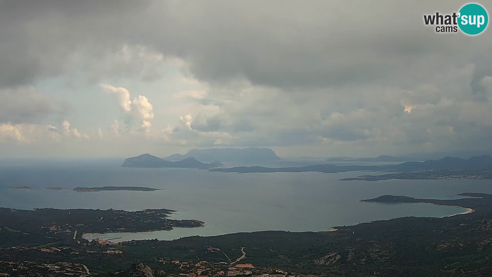 Monte Moro webcam Costa Smeralda vista panoramica Sardegna