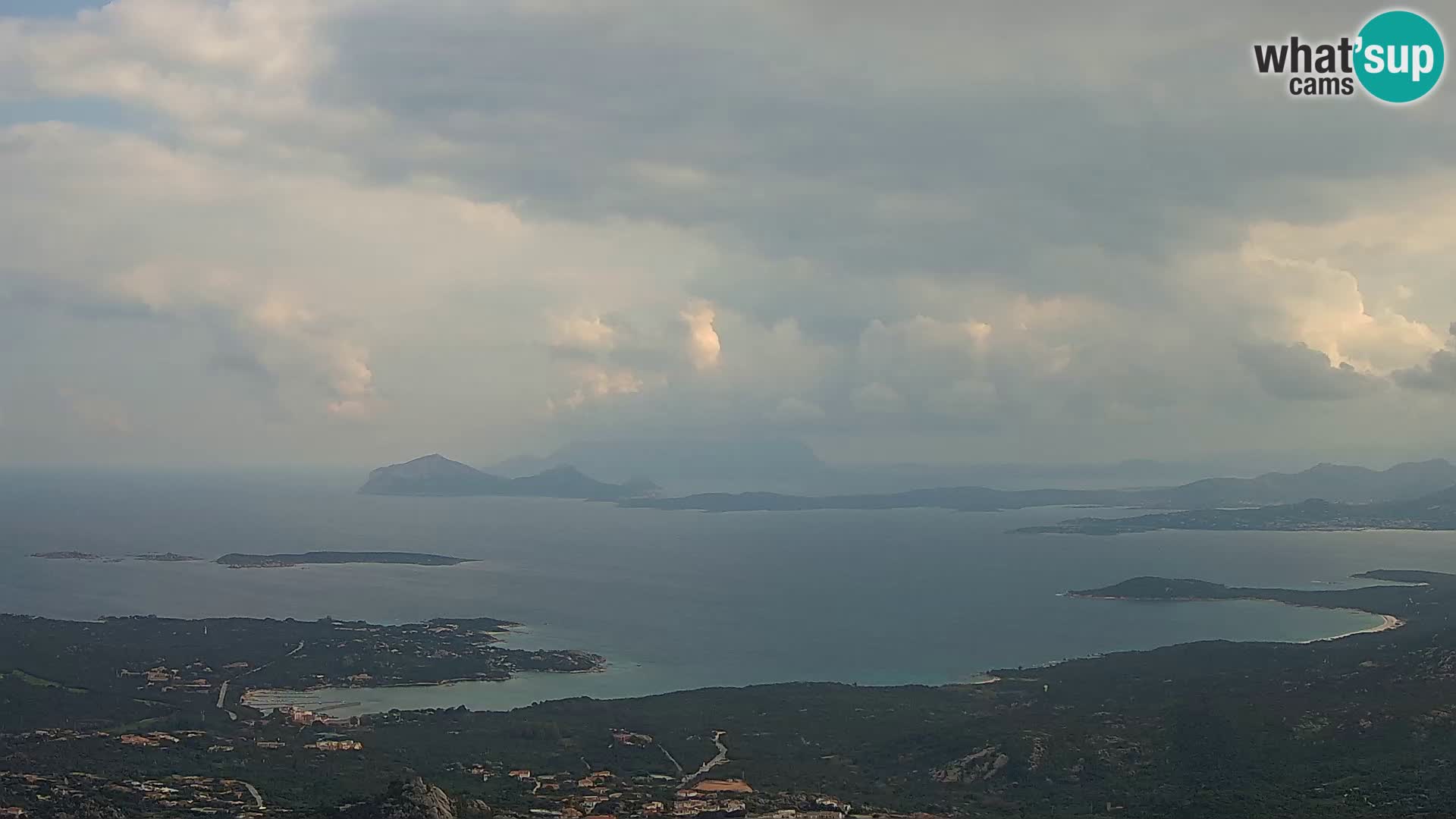 Monte Moro live cam Costa Smeralda Panoramablick Sardinien