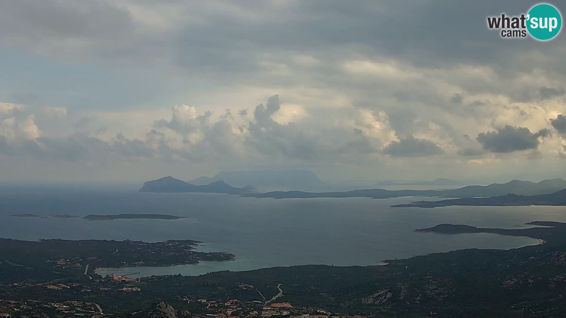 Monte Moro web kamera Costa Smeralda panoramski pogled na Sardiniju