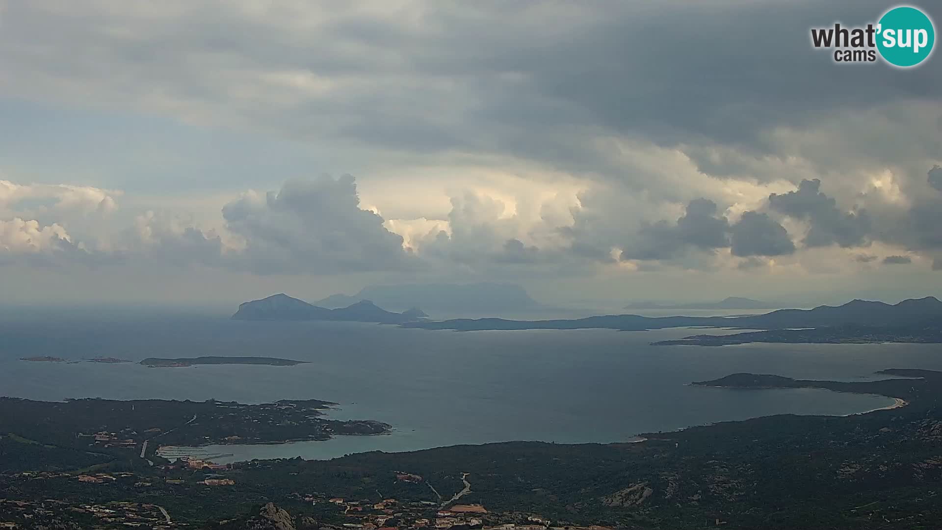 Monte Moro live cam Costa Smeralda Panoramablick Sardinien